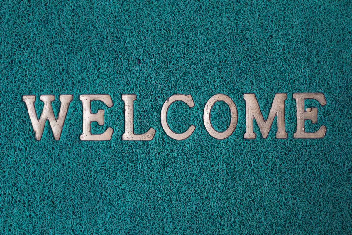 Close-up of durable home decor doormats showing texture and material quality in different weather conditions